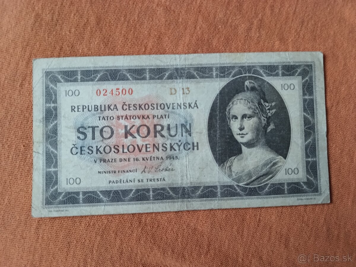 Bankovky ČSR - 40 - 7