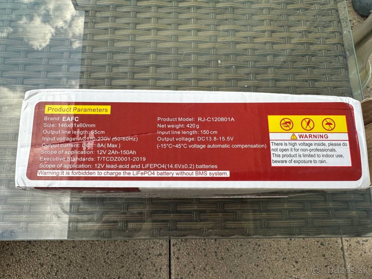 Nabíjačku pre autobatériu 8A - 7