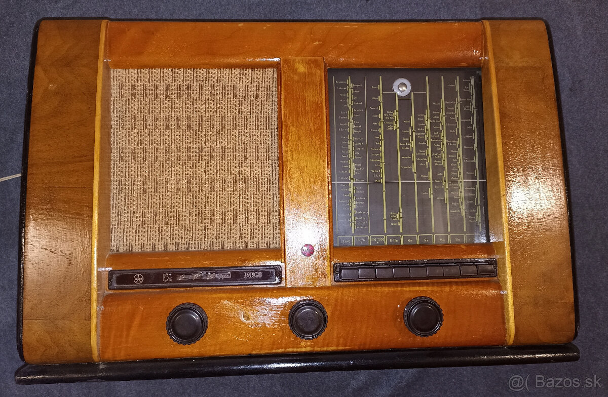 Staré retro rádio Tesla Largo T516A - 7