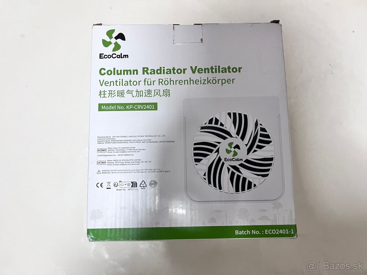 EcoCalm Ventilátory pre liatinové radiátory - 7