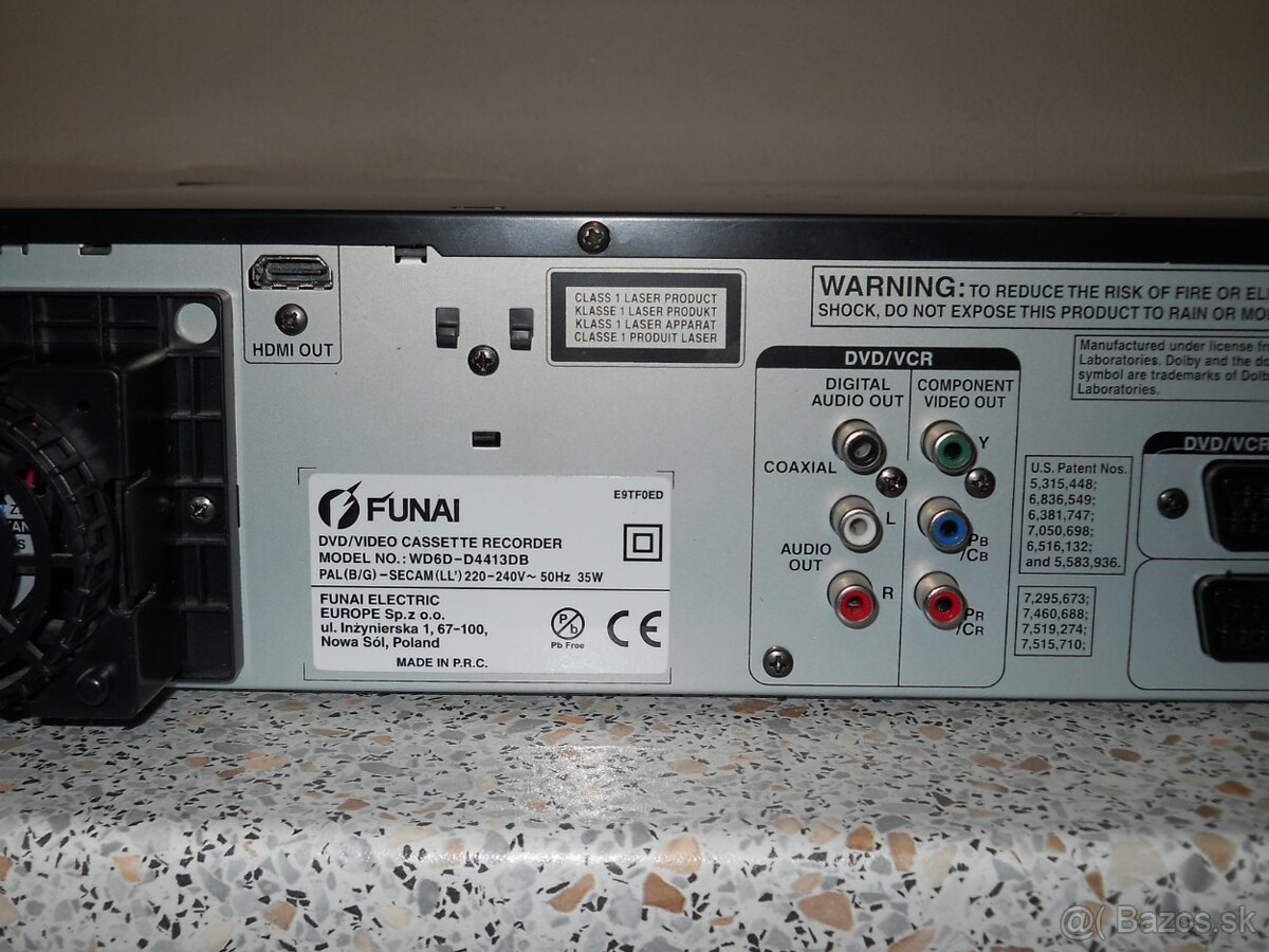 VHS-DVD rekordér FUNAI WD6D-M101 - 7