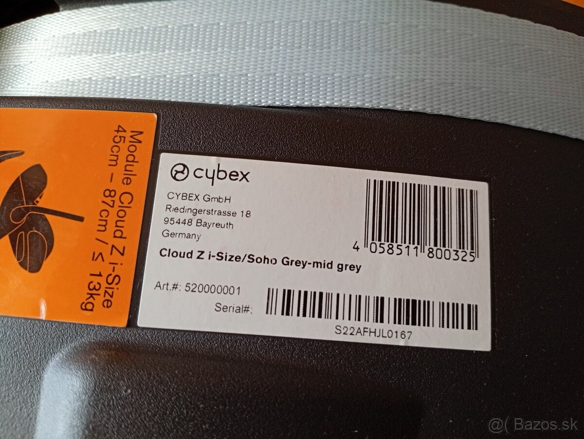 Cybex Cloud Z i-Size Soho Grey vajíčko - 7