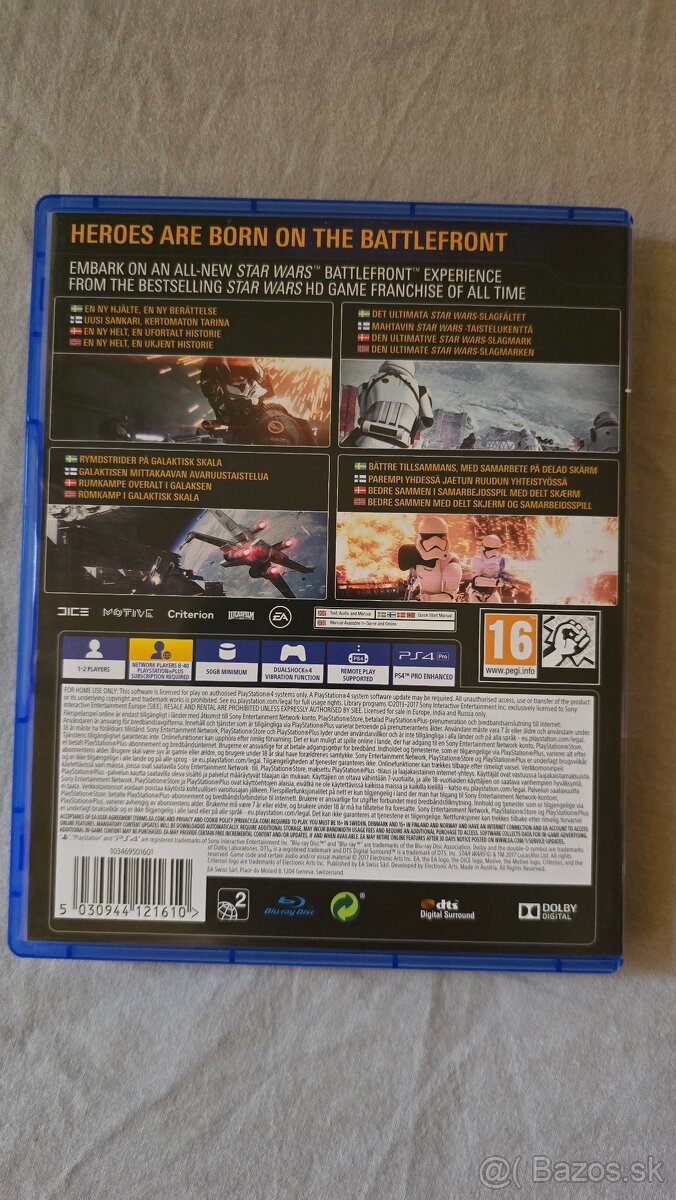 Predám PS4 (Playstation 4) hry_Resident Evil 7_Star Wars - 7