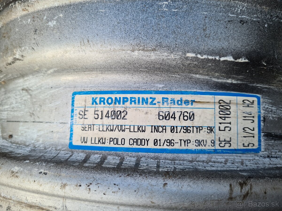 Plechove disky 4x100mm r14 - 7