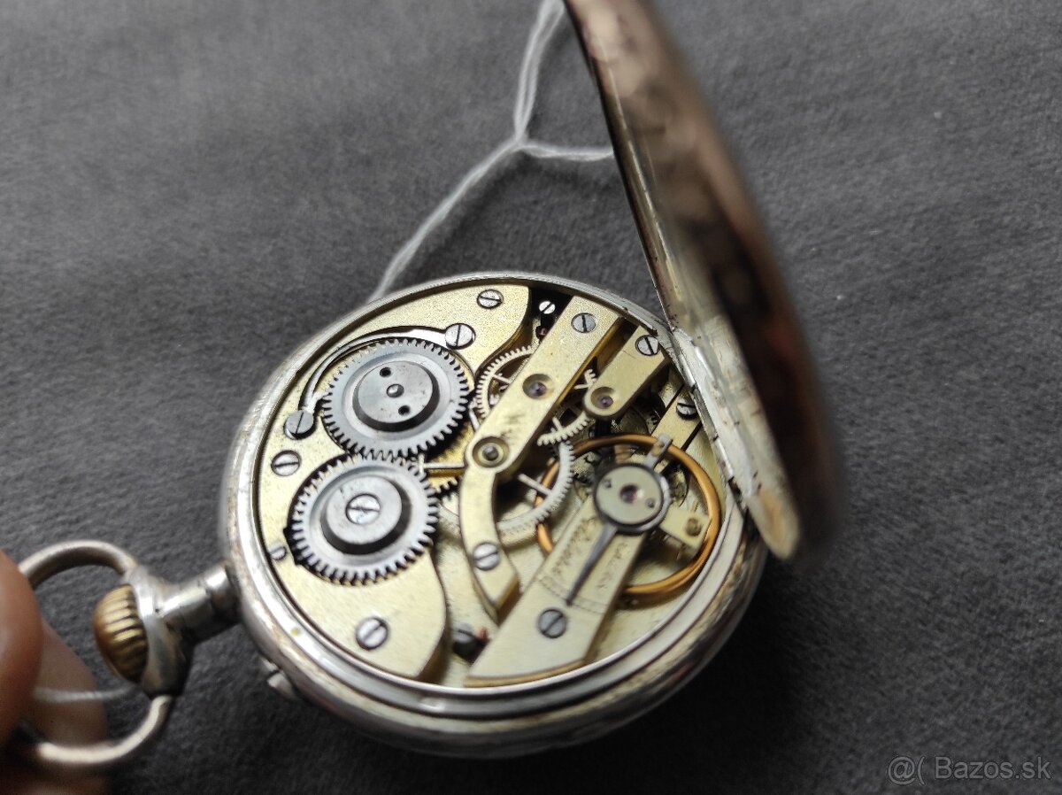 Vreckove hodínky cylindre striebro - 7