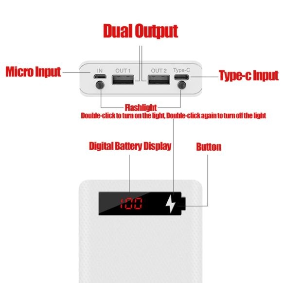 Predam Powerbanka s kapacitou 20800 mAh - 7
