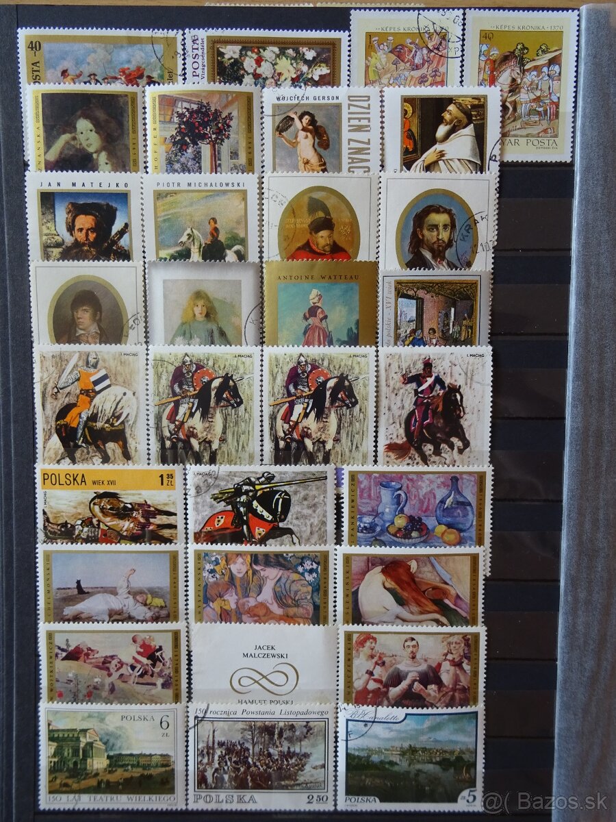 Pekná zbierka známok UMENIE 2 - 7
