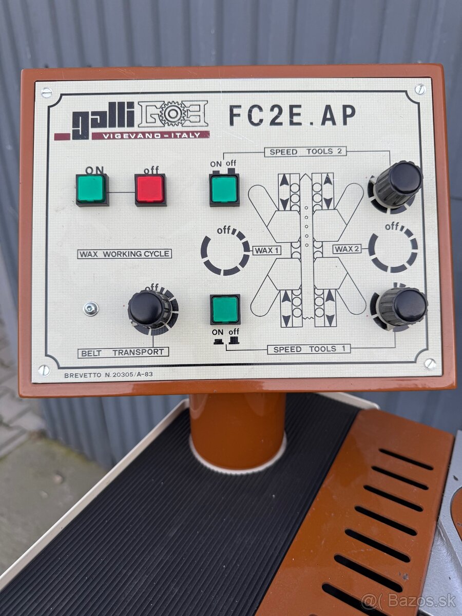 Automatický lešticí stroj na hran kožených řemenů Galli FC2E - 7