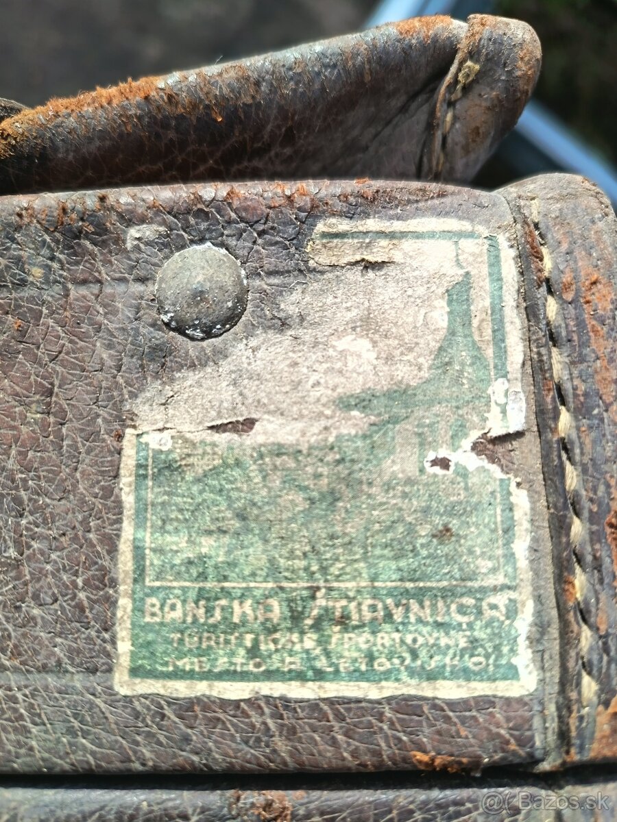 Cestovateľský kožený kufor. - 7