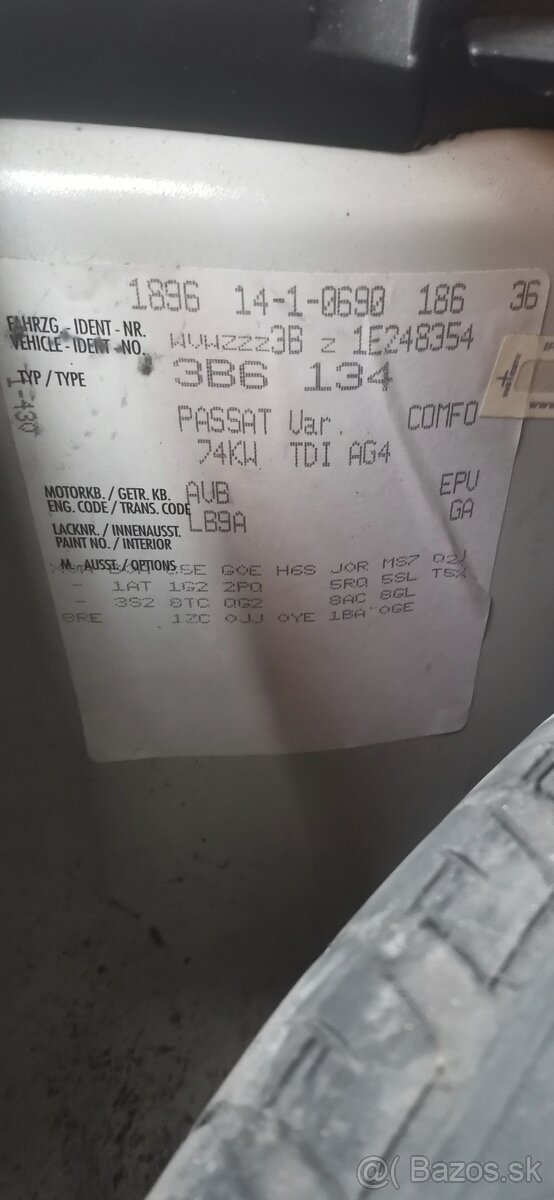 VW Passat b5.5, 1,9tdi 74 kw - 7