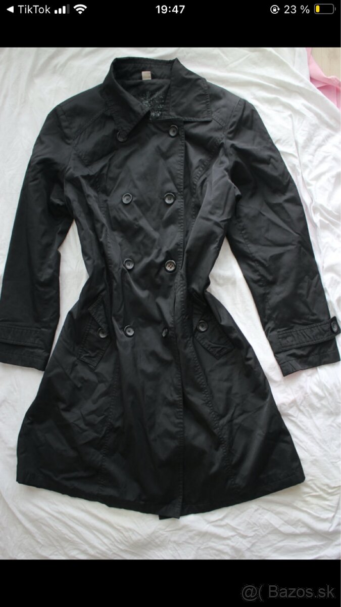 🖤 Čierny prechodný trenchcoat | veľ. 42 - 7