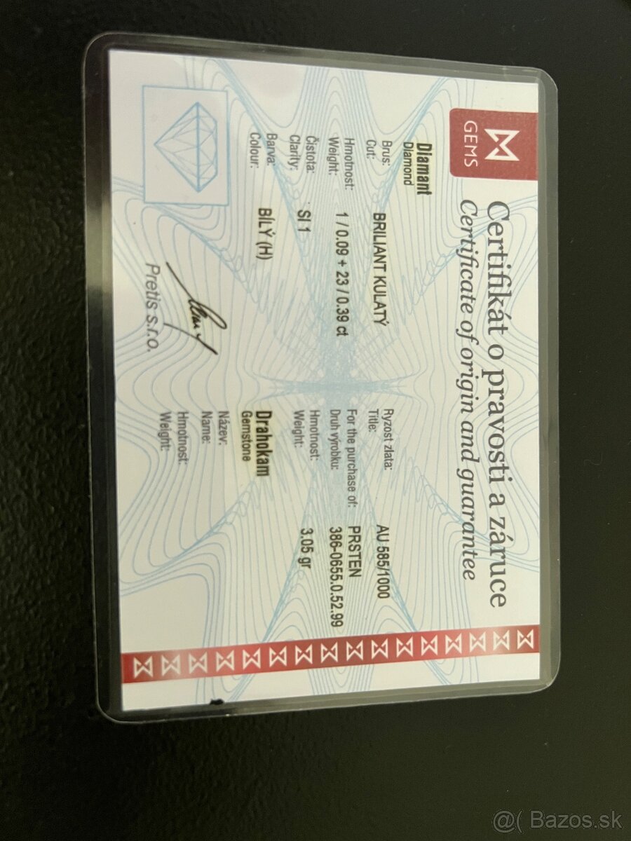 Briliantový zásnubný prsteň. - 7