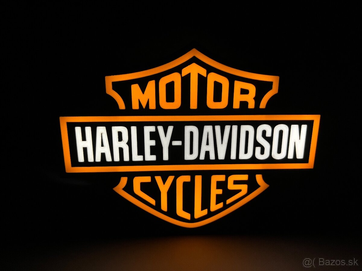 Harley Davidson LED Logo lampa - 7