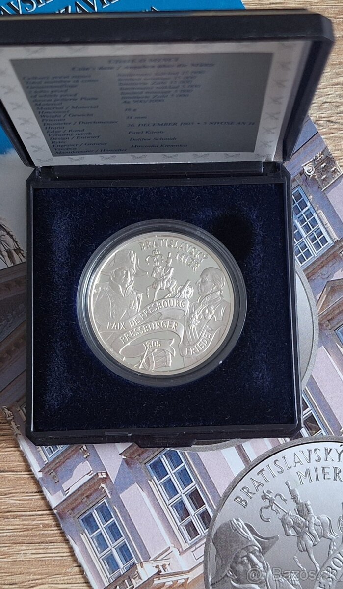 7 kusov 200 Sk proof mince - 7