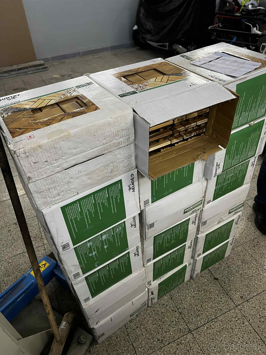 Terasová drevená dlaždica/dlažba s click systémom - 7