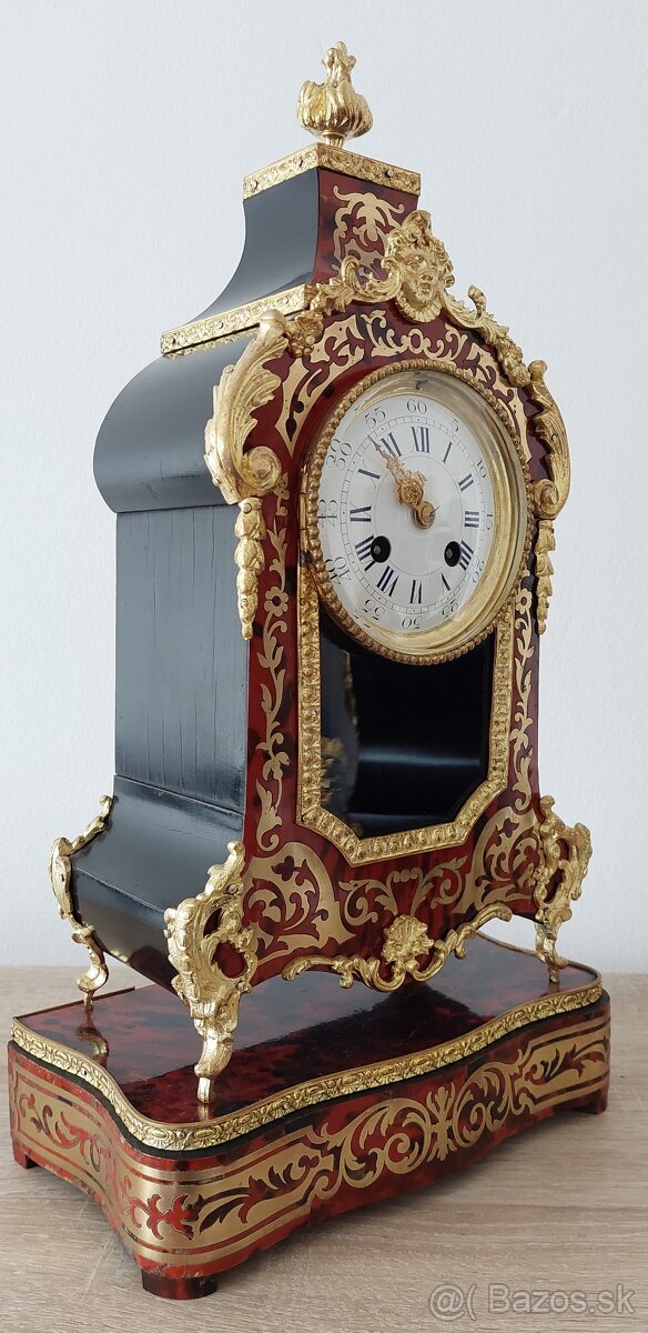 Hodiny Boulle s originálnou podstavou. - 7