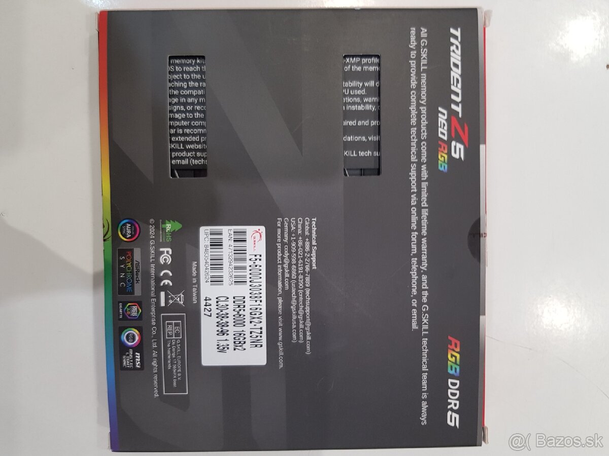 PC Komponenty - 32GB DDR5 G.SKILL, Ryzen 7 9700X, X870E - 7