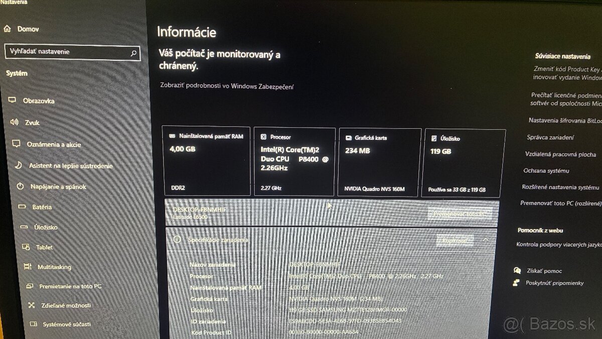 15" notebook DELL Latitude E6500 - 7