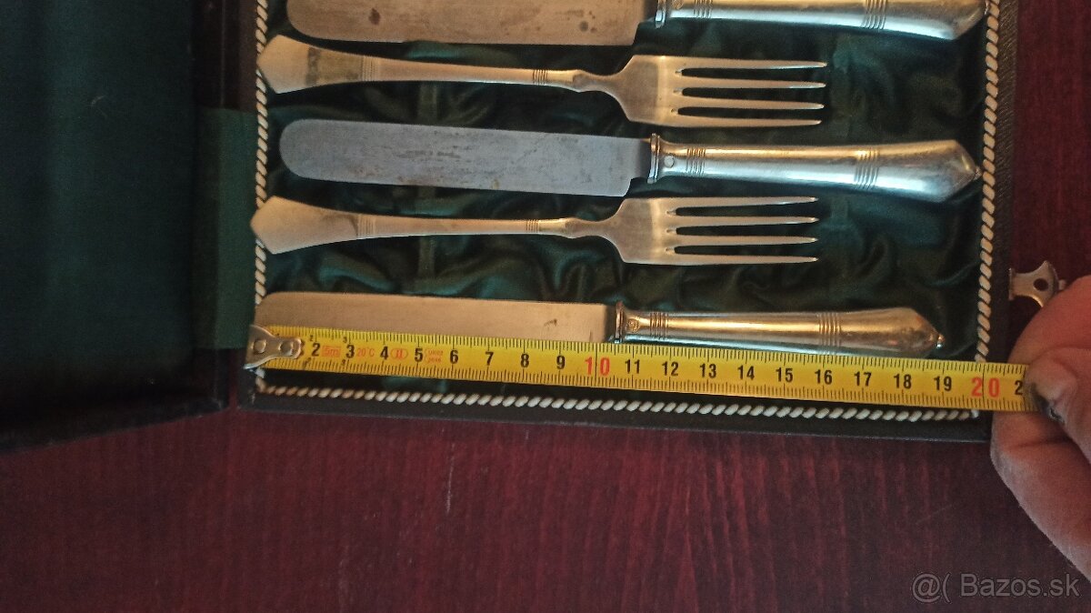 Predám strožitný príbor alpacca - 7