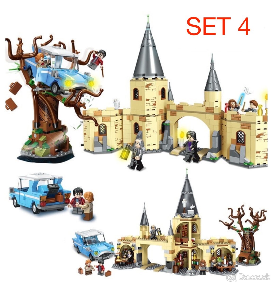 Harry Potter stavebnice 4 + figúrky - typ lego - nové - 7