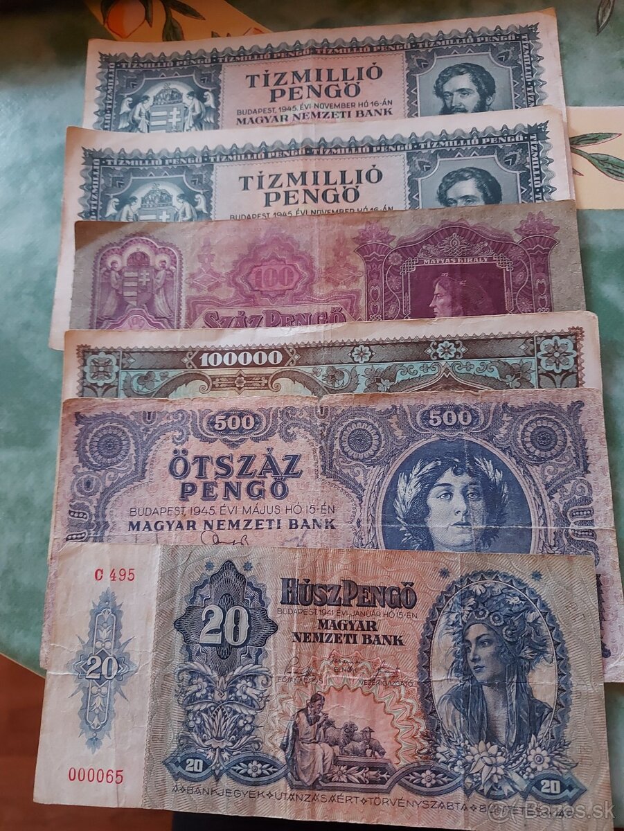 Stare madarske bankovky - 7