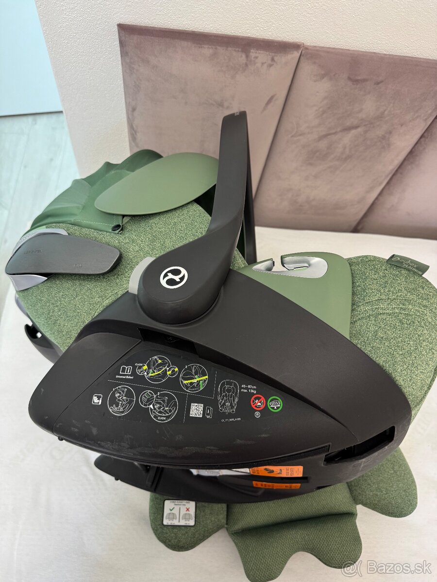 Autosedačka Cybex Cloud T i-Size Plus Platinum Green - 7