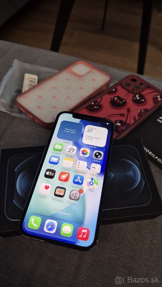 Apple iphone 12 pro 128gb modry, krasny stav - 7