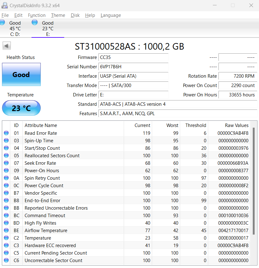 HDD Seagate 1TB, 500GB, Samsung 320GB – funkčné - 7