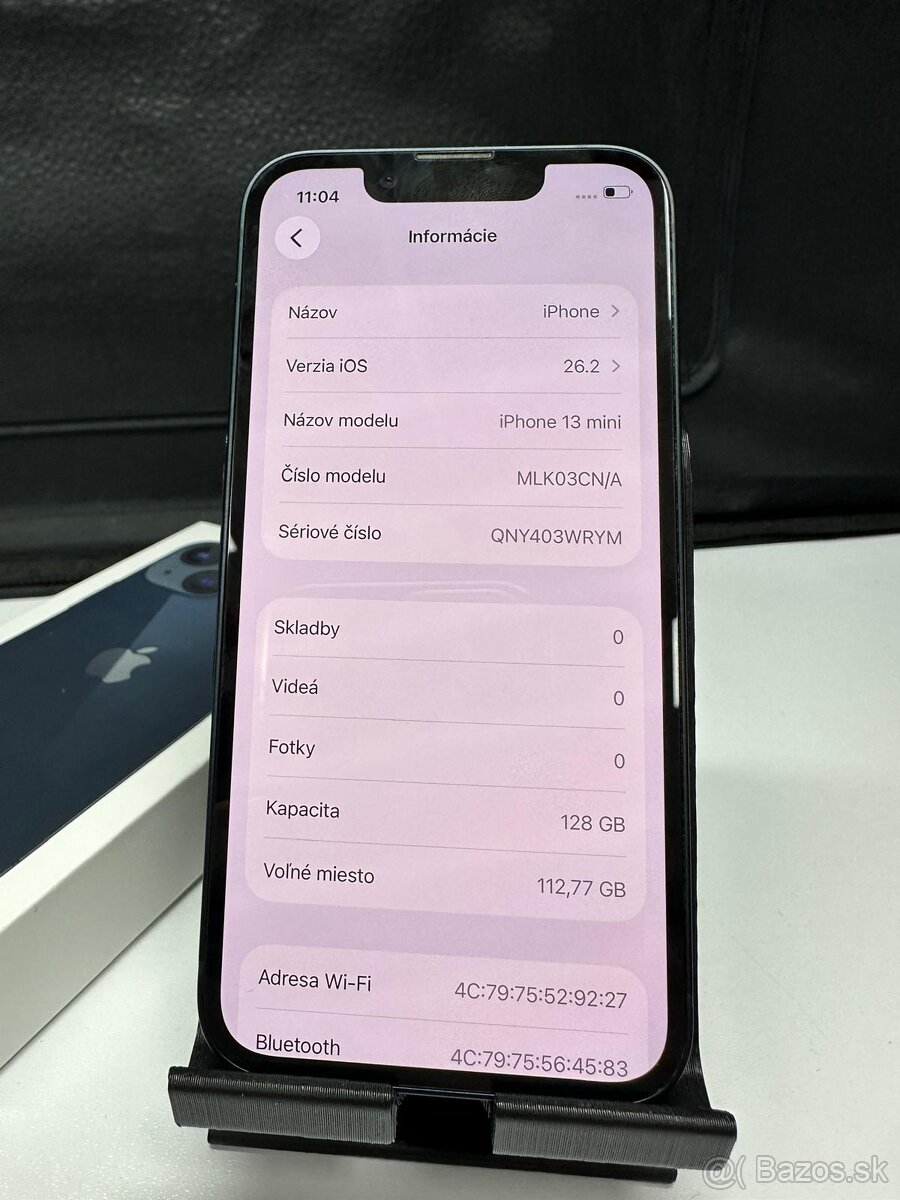 Apple iPhone 13 Mini 128GB Polnočný - Plne funkčný - 7