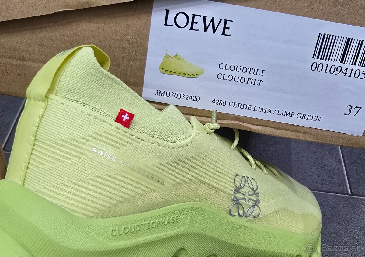 Nove damske On Running x LOEWE Cloudtilt tenisky 'lime gree - 7