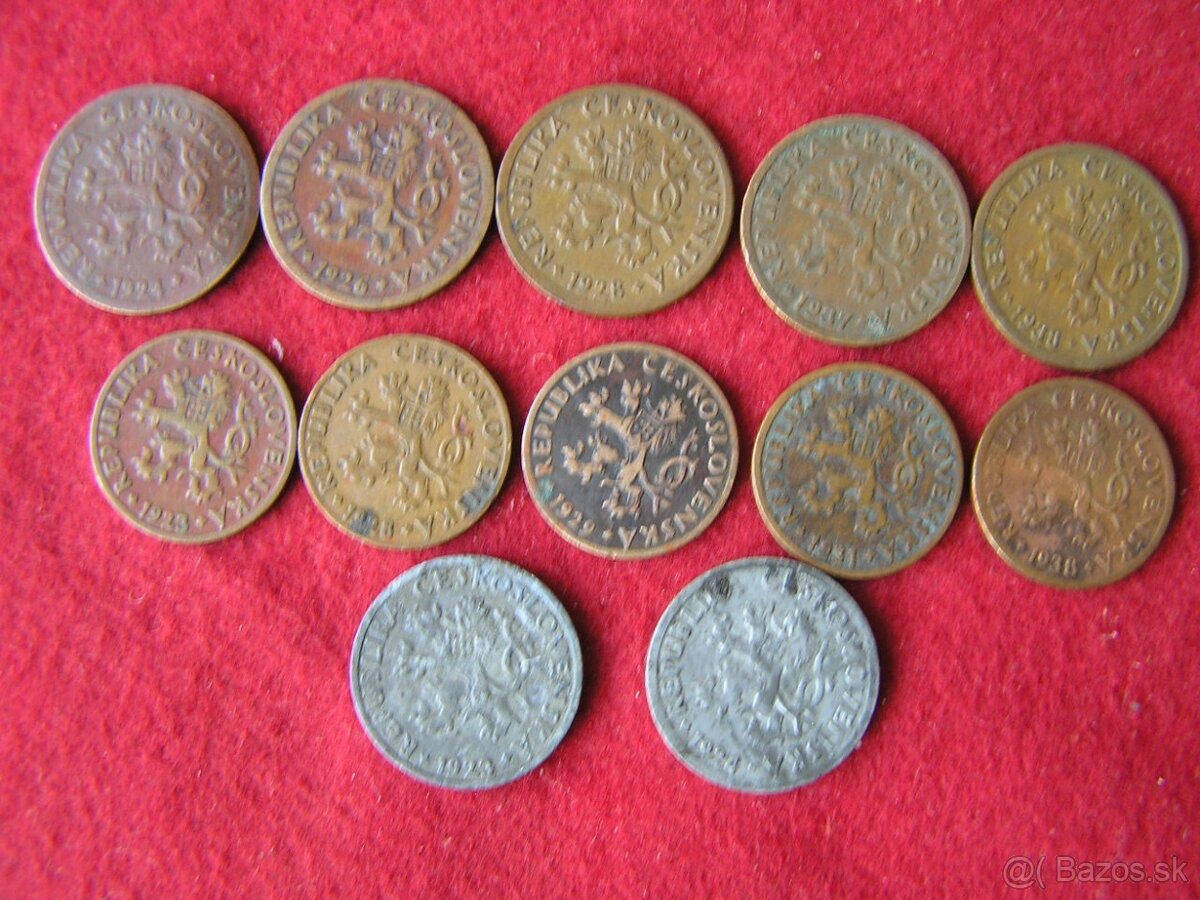 ČESKOSLOVENSKÉ MINCE : PRVÁ REPUBLIKA - 7