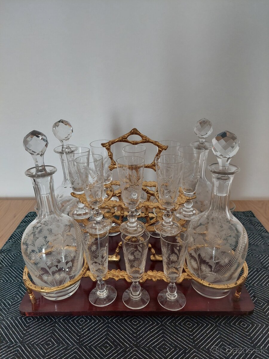 Likérová súprava, "Boulle" , Napoleon III. likérnik, tuja - 7