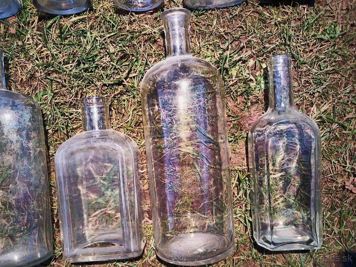 staré fľaše a poháre - 7