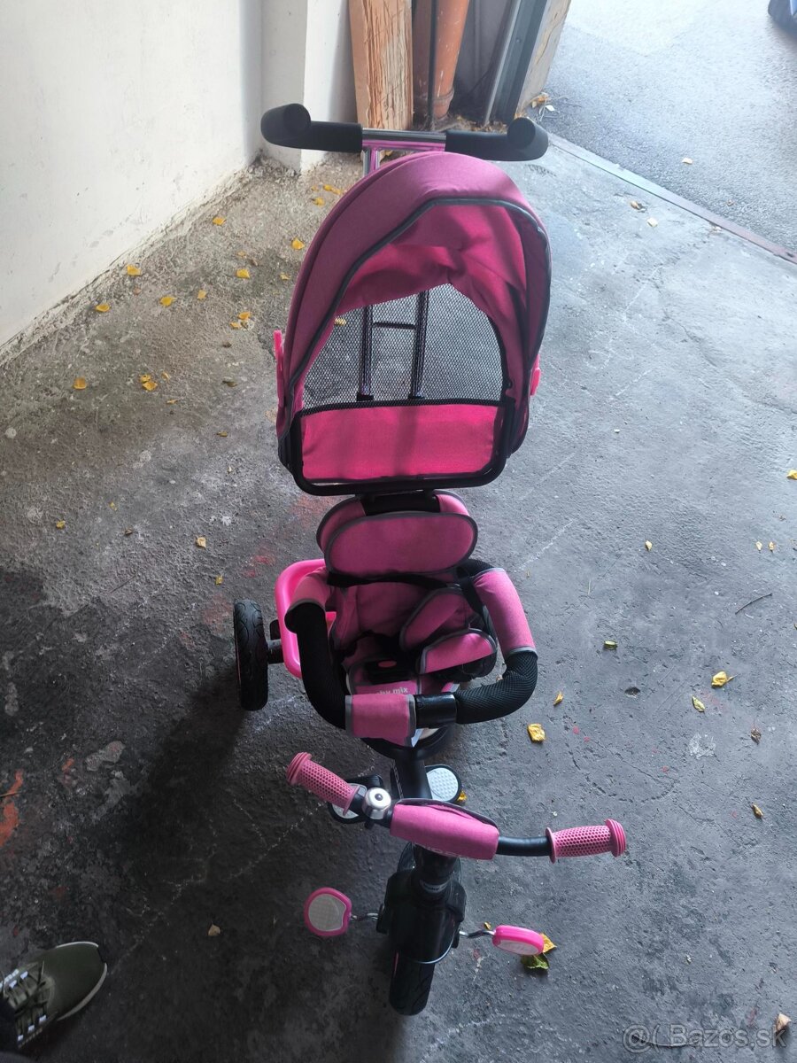 Trojkolka Baby Mix 5v1 RIDER 360° ružová - 7