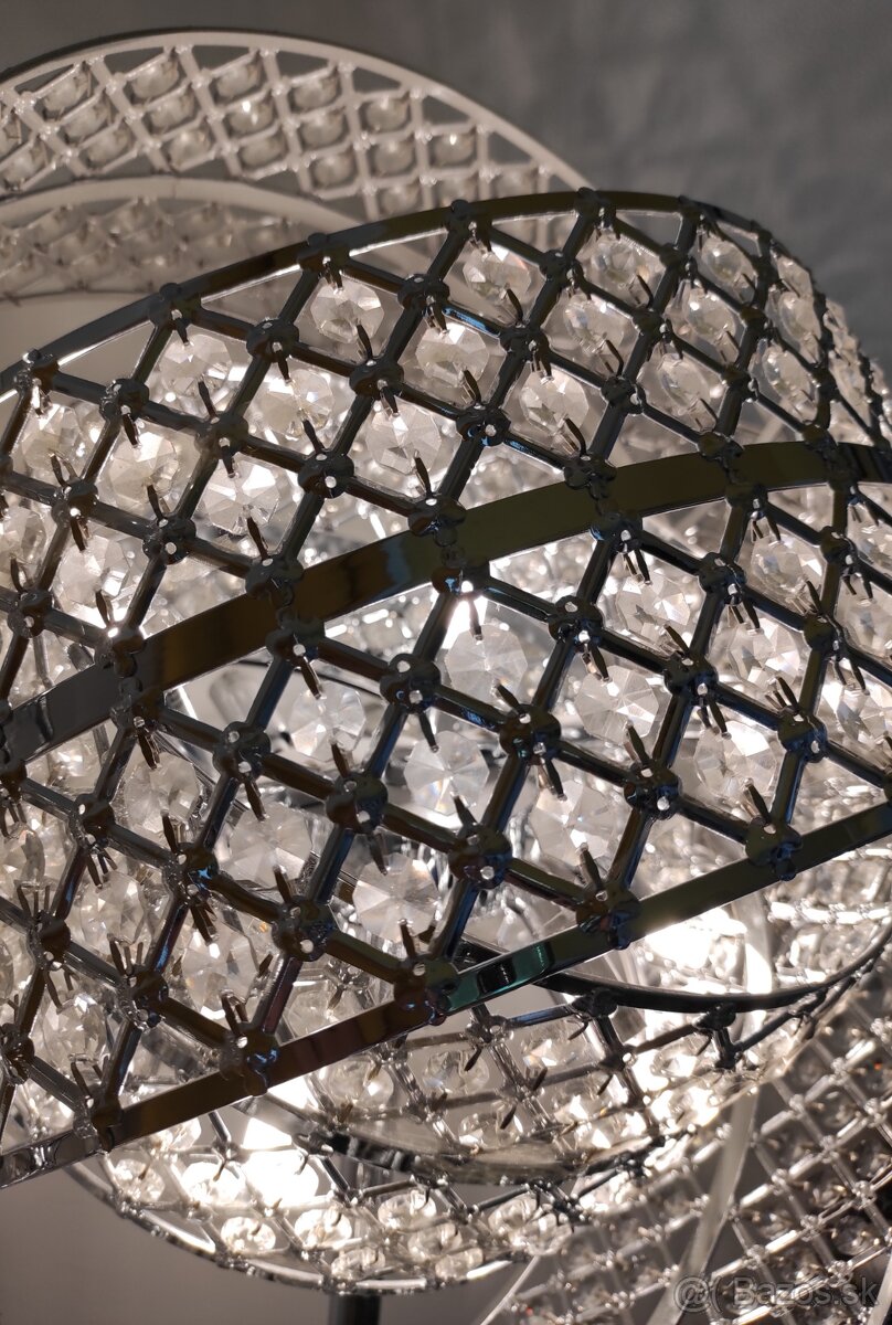 Krištáľovä stojanova lampa - 7