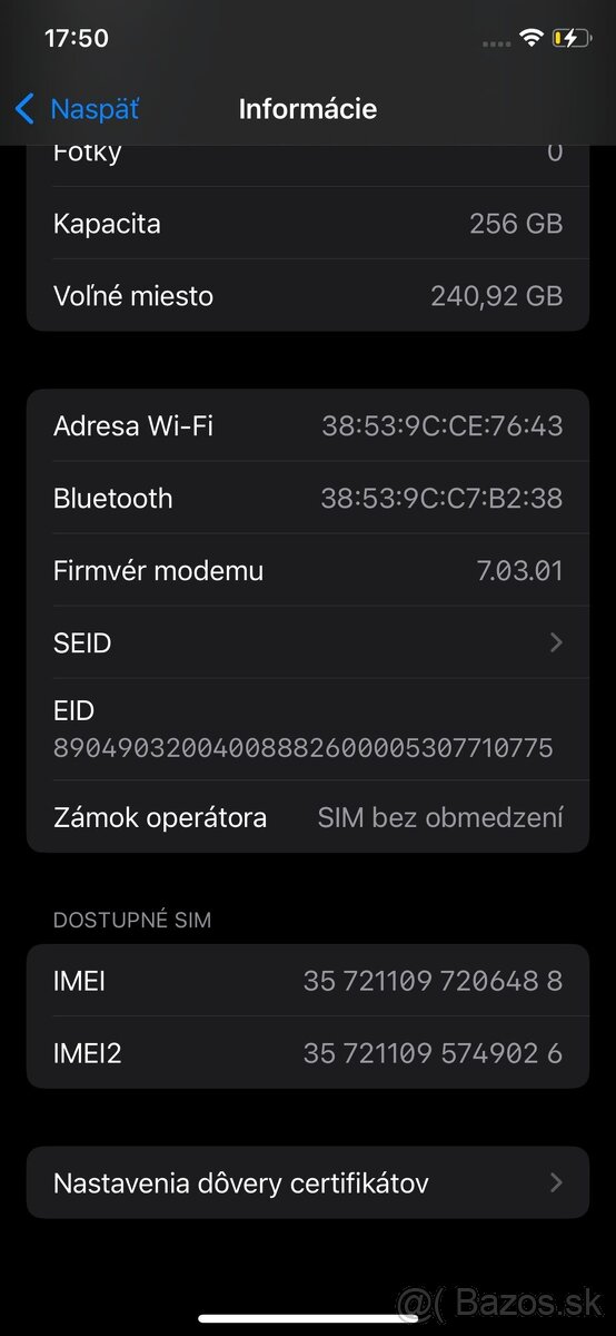 Apple iPhone XS 256GB - čierny, výborný stav - 7