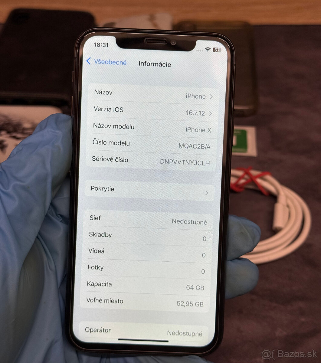 Apple iPhone X 64 GB Space Gray / nová batéria - 7
