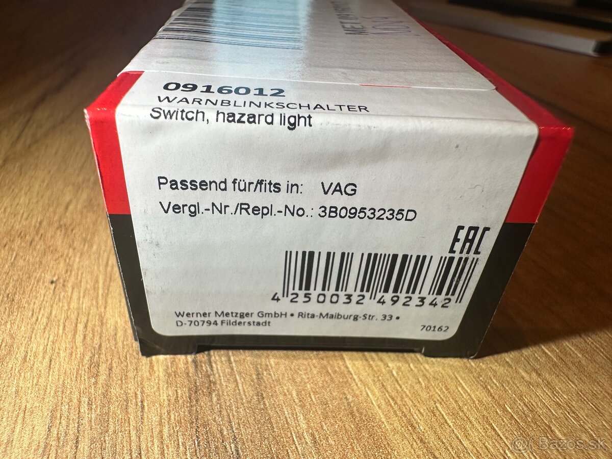 Metzger - Vypínač výstražných smeroviek - 7