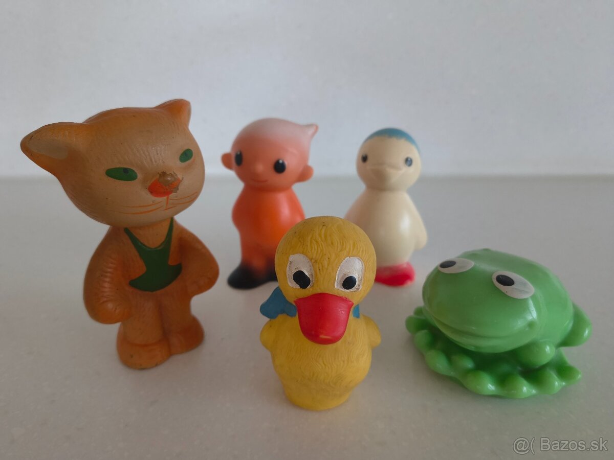 Staré gumené pískacie hračky - 7