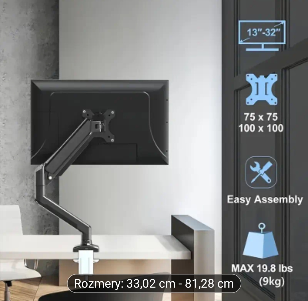 HKC herný 240Hz 1ms 24.5 monitor úplne nový+stojan rameno - 7