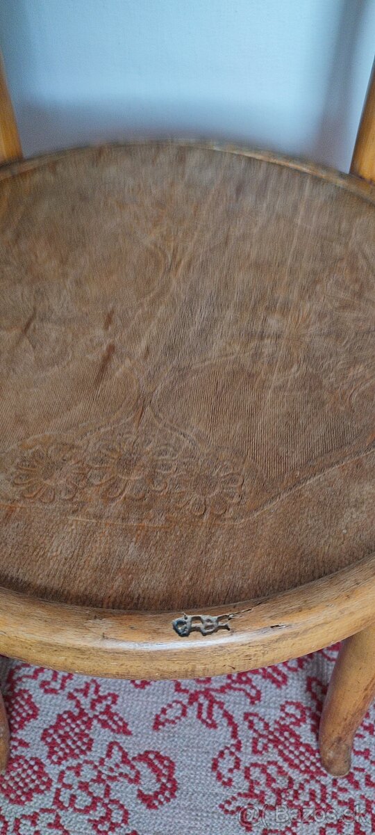 Staré cca 100r. stoličky - zn. Mundus Thonet - 7