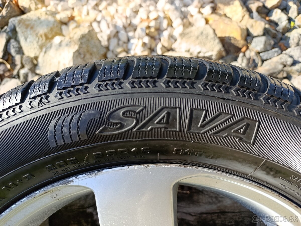 Elektróny Škoda, disky 5x112 r16 + zimné gumy 205/55 - 7