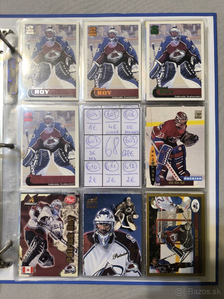 Hokejové kartičky - Patrick Roy 3 - 7