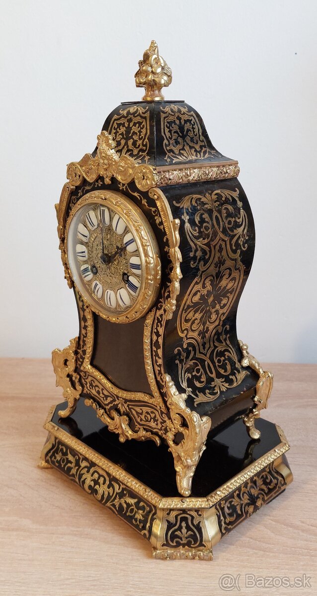 Francúzske stolové hodiny Boulle, Vincenti & Cie - 7