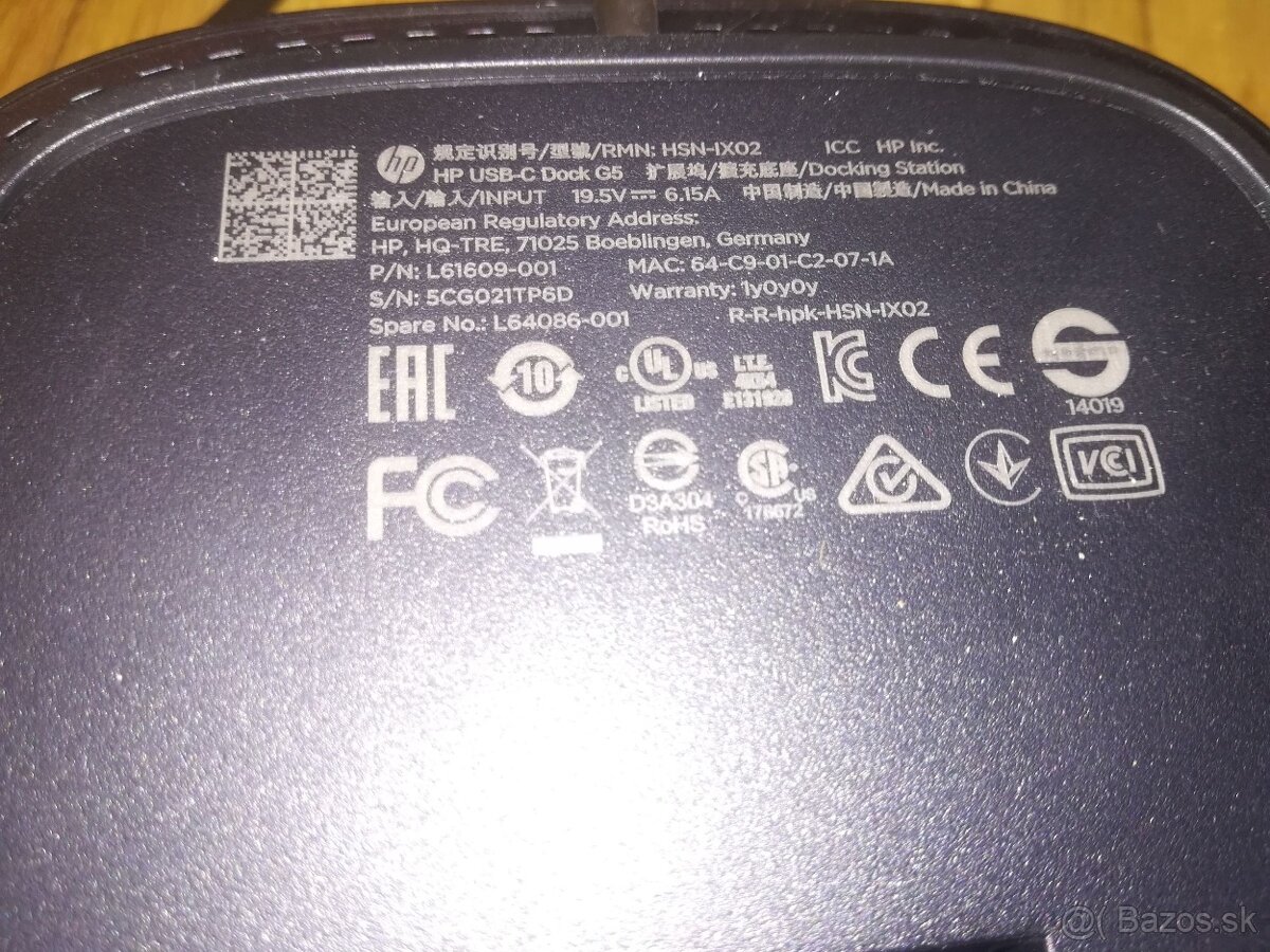 HP USB-C Dock G5 dokovacia stanica pre notebook - 7