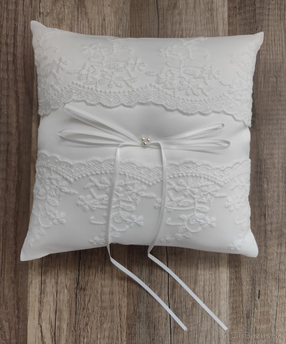 závoj s hrebienkom biely - 7