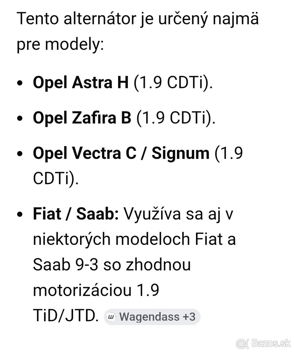 Predam Alternator DENSO Fiat Opel - 7