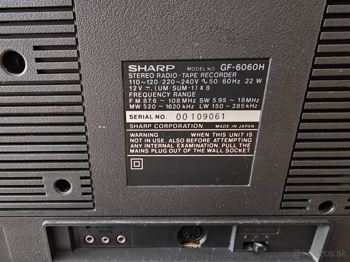 SHARP GF 6060E - Made In Japan - 7