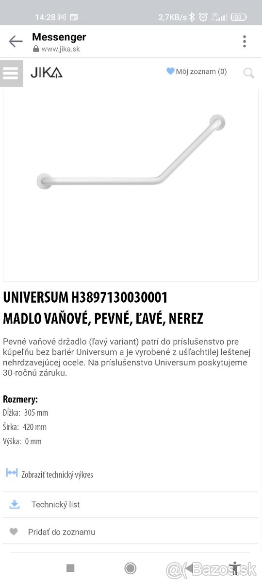 Madlo JIKA nerezové - 7