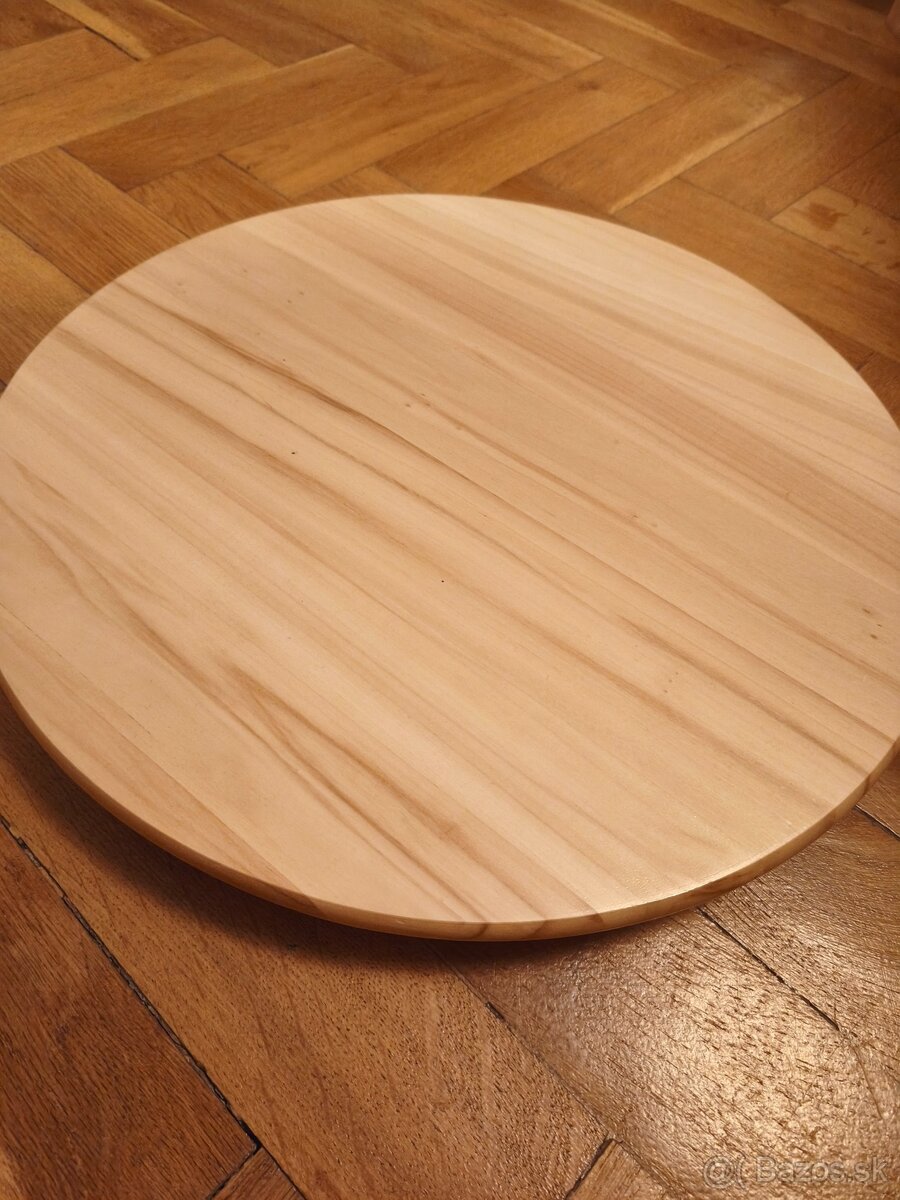 Podnos otočný drevený Ikea - 7